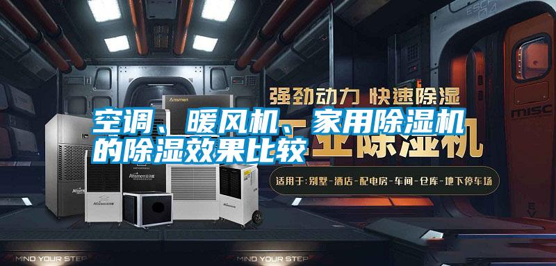 空调、暖风机、家用除湿机的除湿效果比较