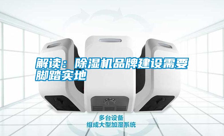 解读:除湿机品牌建设需要脚踏实地