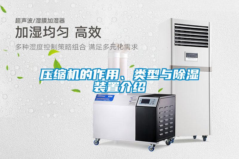 压缩机的作用、类型与除湿装置介绍