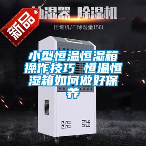 小型恒温恒湿箱操作技巧 恒温恒湿箱如何做好保养