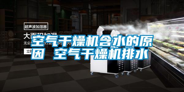空气干燥机含水的原因 空气干燥机排水
