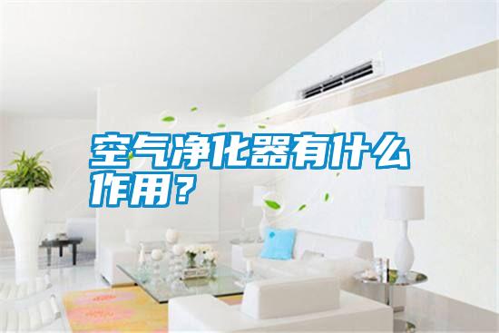 空气净化器有什么作用？