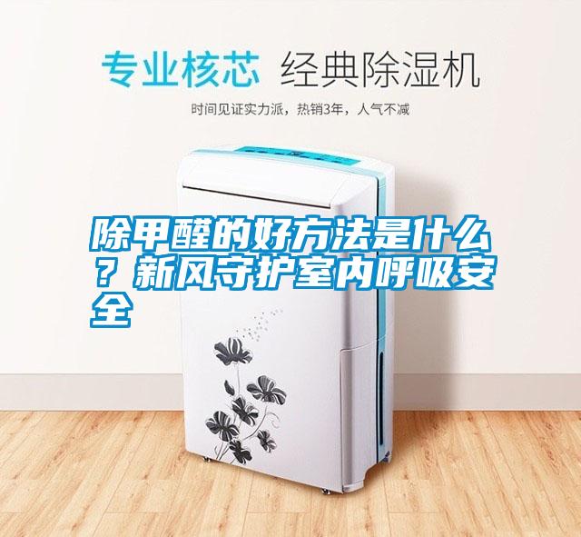 除甲醛的好方法是什么？新风守护室内呼吸安全