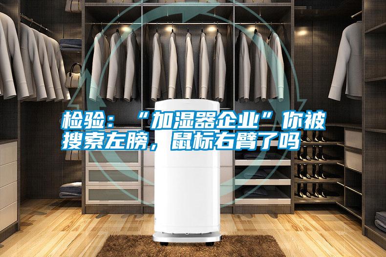 检验：“加湿器企业”你被搜索左膀，鼠标右臂了吗