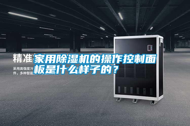 家用除湿机的操作控制面板是什么样子的？