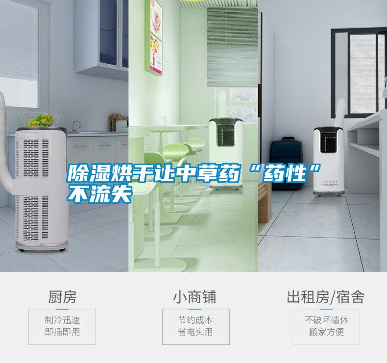 除湿烘干让中草药“药性”不流失