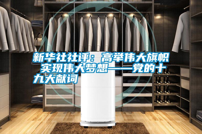 新华社社评：高举伟大旗帜 实现伟大梦想——党的十九大献词