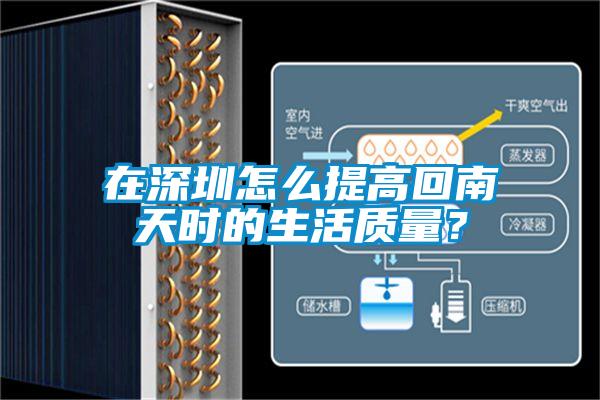 在深圳怎么提高回南天时的生活质量？