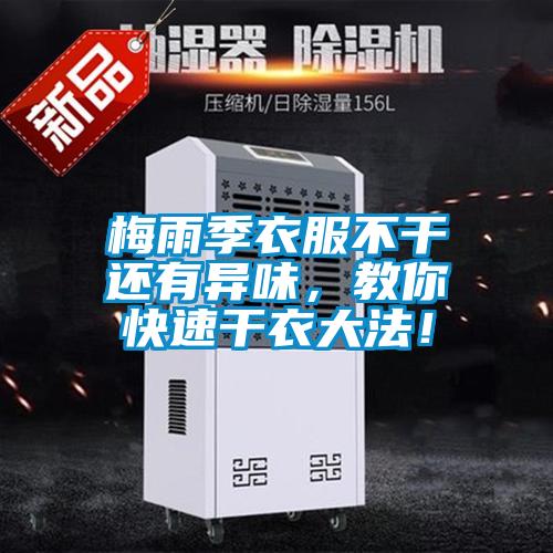 梅雨季衣服不干还有异味，教你快速干衣大法！