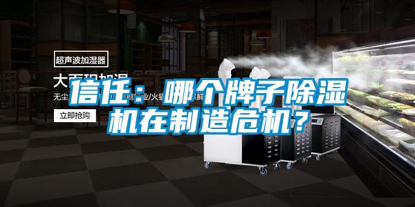 信任：哪个牌子除湿机在制造危机？