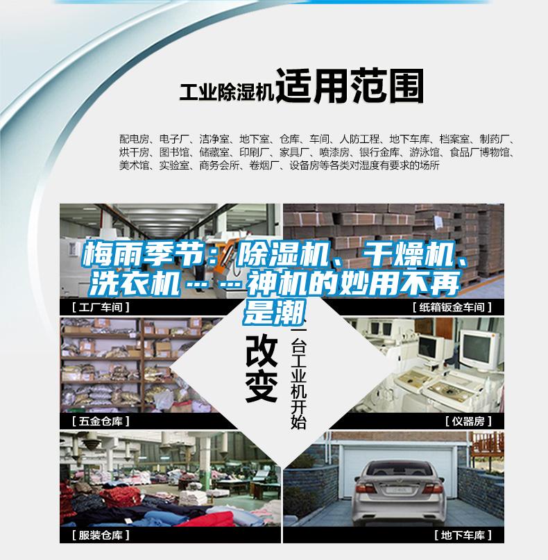 梅雨季节：除湿机、干燥机、洗衣机……神机的妙用不再是潮