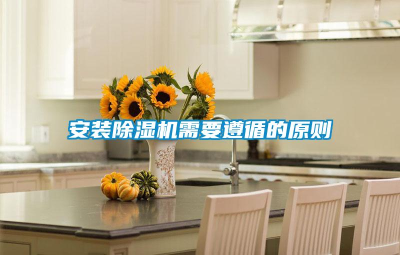 安装除湿机需要遵循的原则