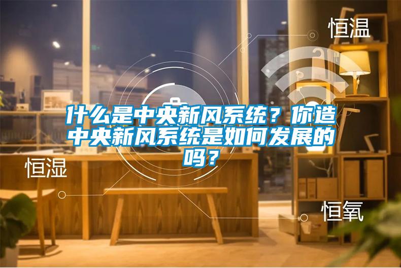 什么是中央新风系统？你造中央新风系统是如何发展的吗？