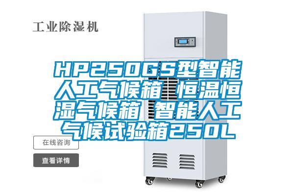 HP250GS型智能人工气候箱 恒温恒湿气候箱 智能人工气候试验箱250L