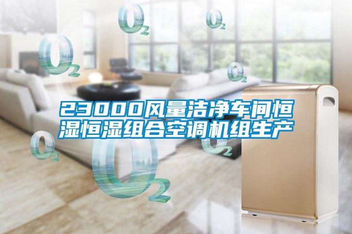 23000风量洁净车间恒湿恒湿组合空调机组生产