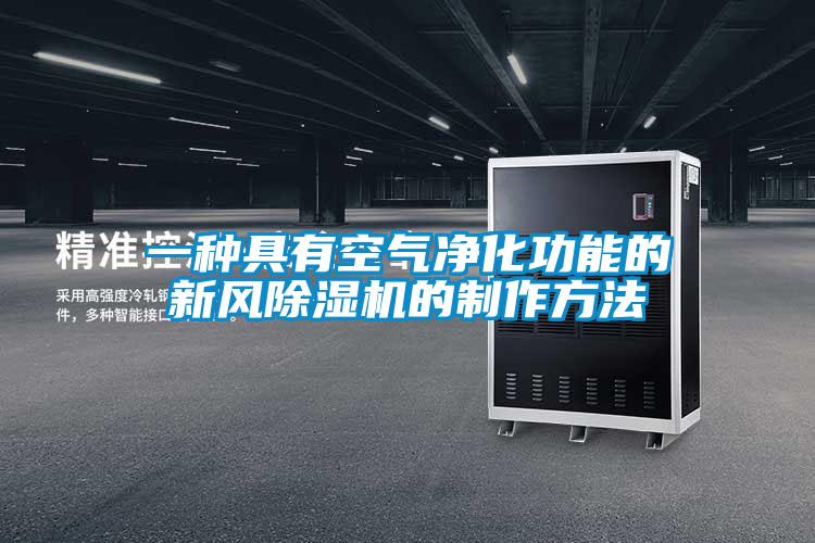 一种具有空气净化功能的新风除湿机的制作方法