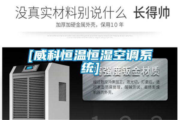 [威科恒温恒湿空调系统]