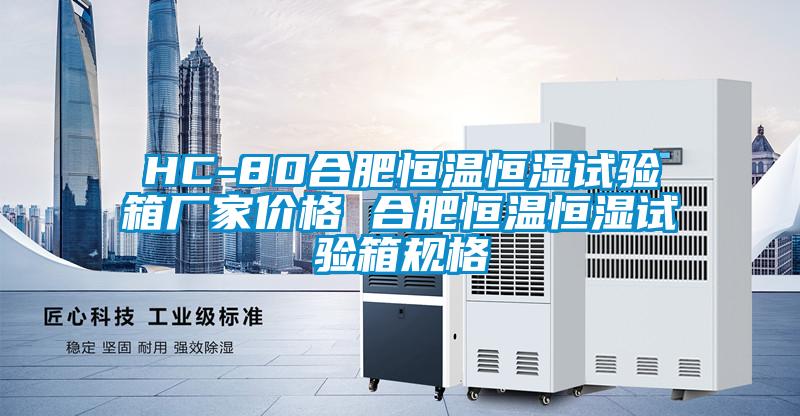 HC-80合肥恒温恒湿试验箱厂家价格 合肥恒温恒湿试验箱规格