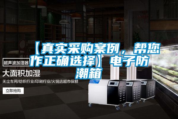 【真实采购案例，帮您作正确选择】电子防潮箱