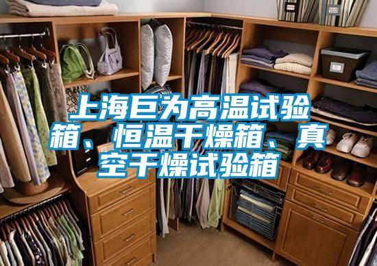 上海巨为高温试验箱、恒温干燥箱、真空干燥试验箱