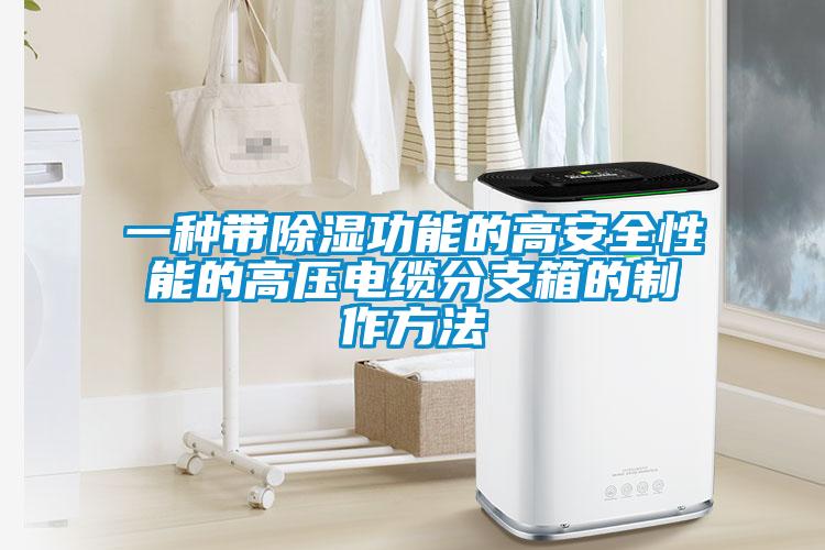 一种带除湿功能的高安全性能的高压电缆分支箱的制作方法