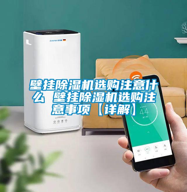 壁挂除湿机选购注意什么 壁挂除湿机选购注意事项【详解】