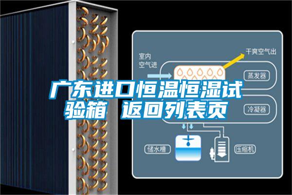 广东进口恒温恒湿试验箱 返回列表页