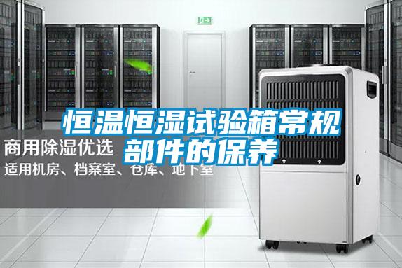 恒温恒湿试验箱常规部件的保养