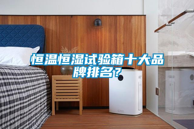 恒温恒湿试验箱十大品牌排名？