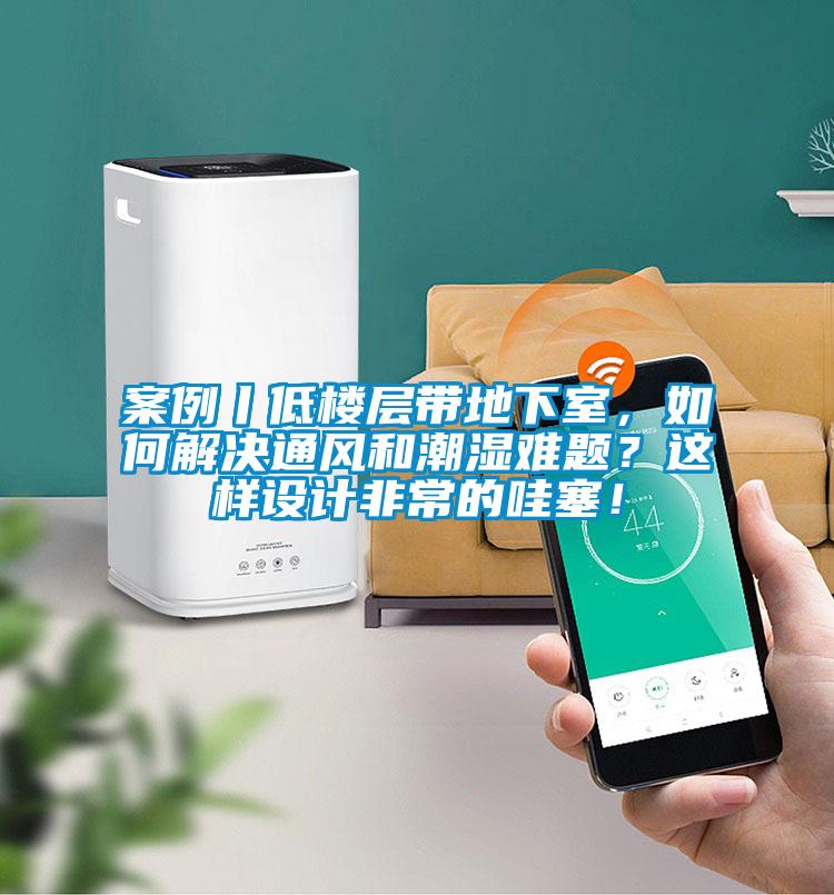 案例丨低楼层带地下室，如何解决通风和潮湿难题？这样设计非常的哇塞！