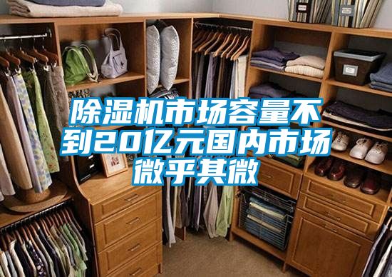 除湿机市场容量不到20亿元国内市场微乎其微